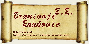 Branivoje Rauković vizit kartica